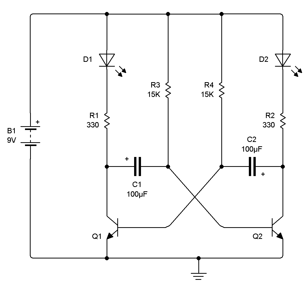 Kosciuszko Subir y bajar Violar Oscilador biestable con transistor NPN - Panama Hitek