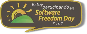 Estoy participando en el software freedom day.