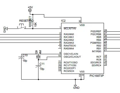 Esquema Conexiones Microcontrolador DTMF