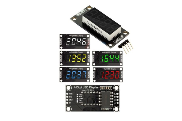 Display de 4 dígitos y 7 segmentos con controlador TM1637